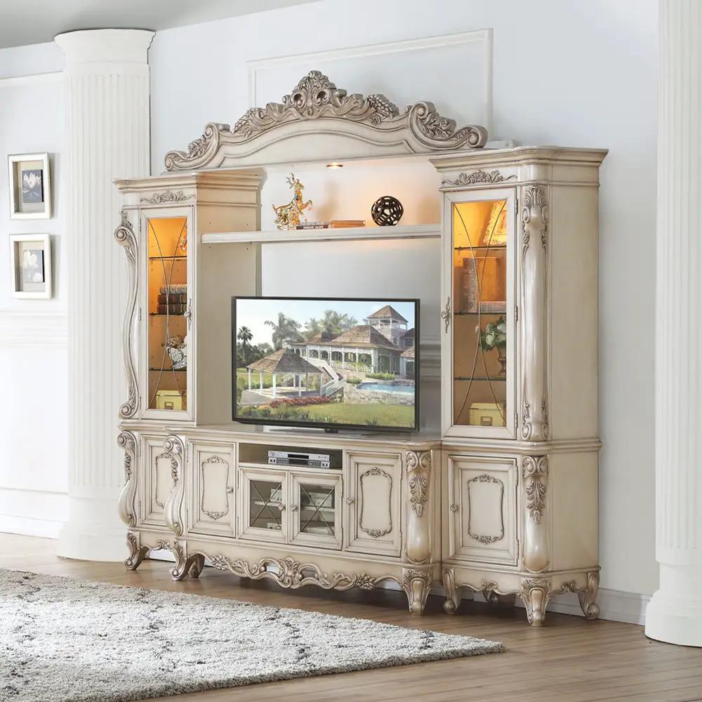 Gorsedd - Entertainment Center - Golden Ivory by Unique Piece Furniture