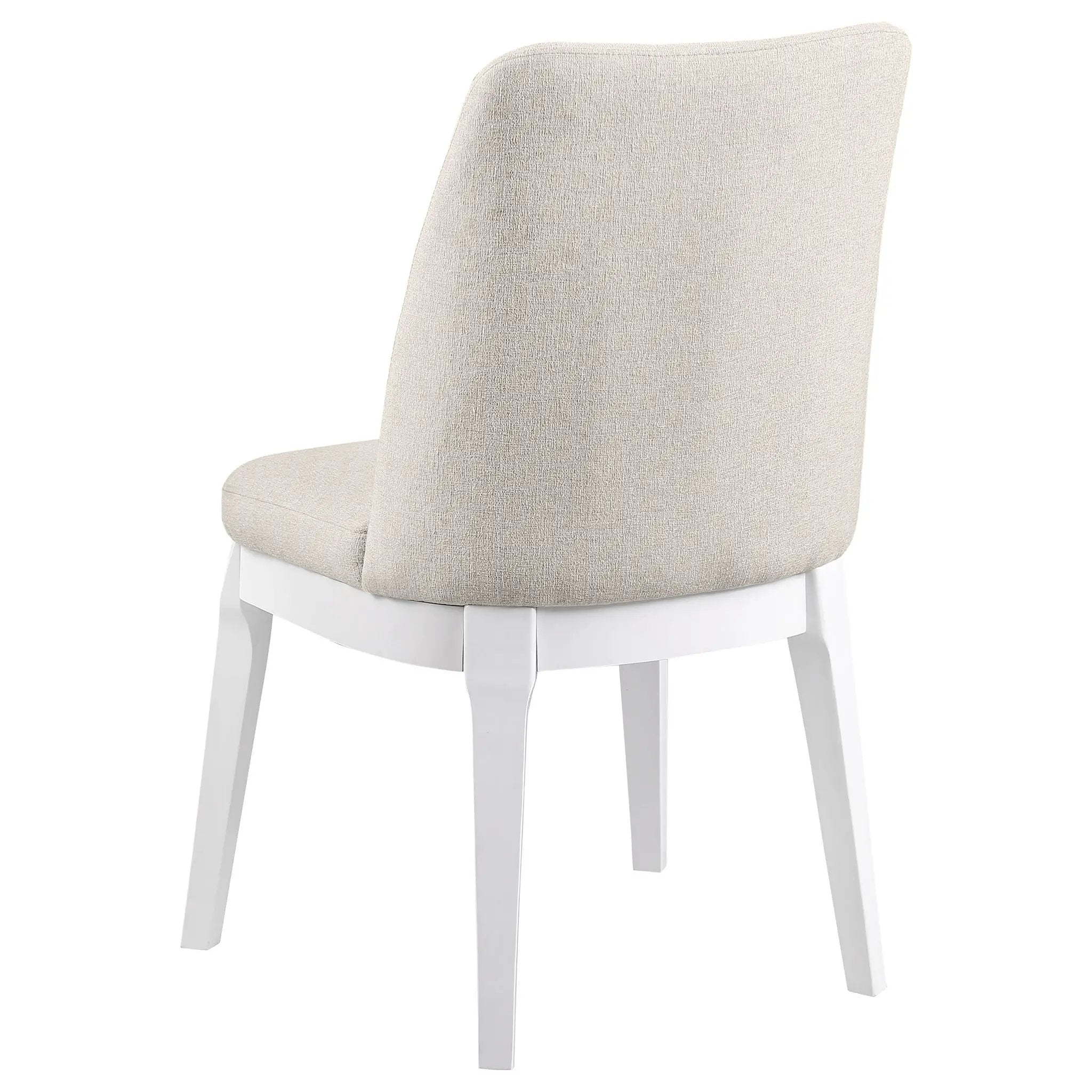 Carissa Upholstered Dining Side Chair Beige (Set of 2) by Unique Piece Furniture