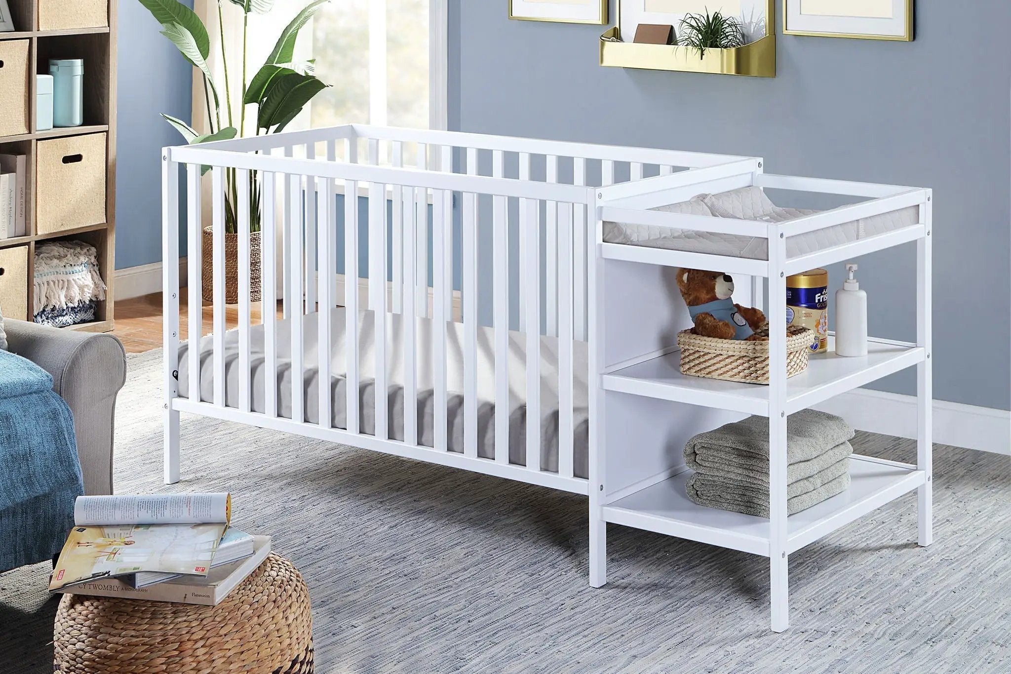 Palmer - 3-in-1 Convertible Crib / Changer Combo by HouseOfZazla