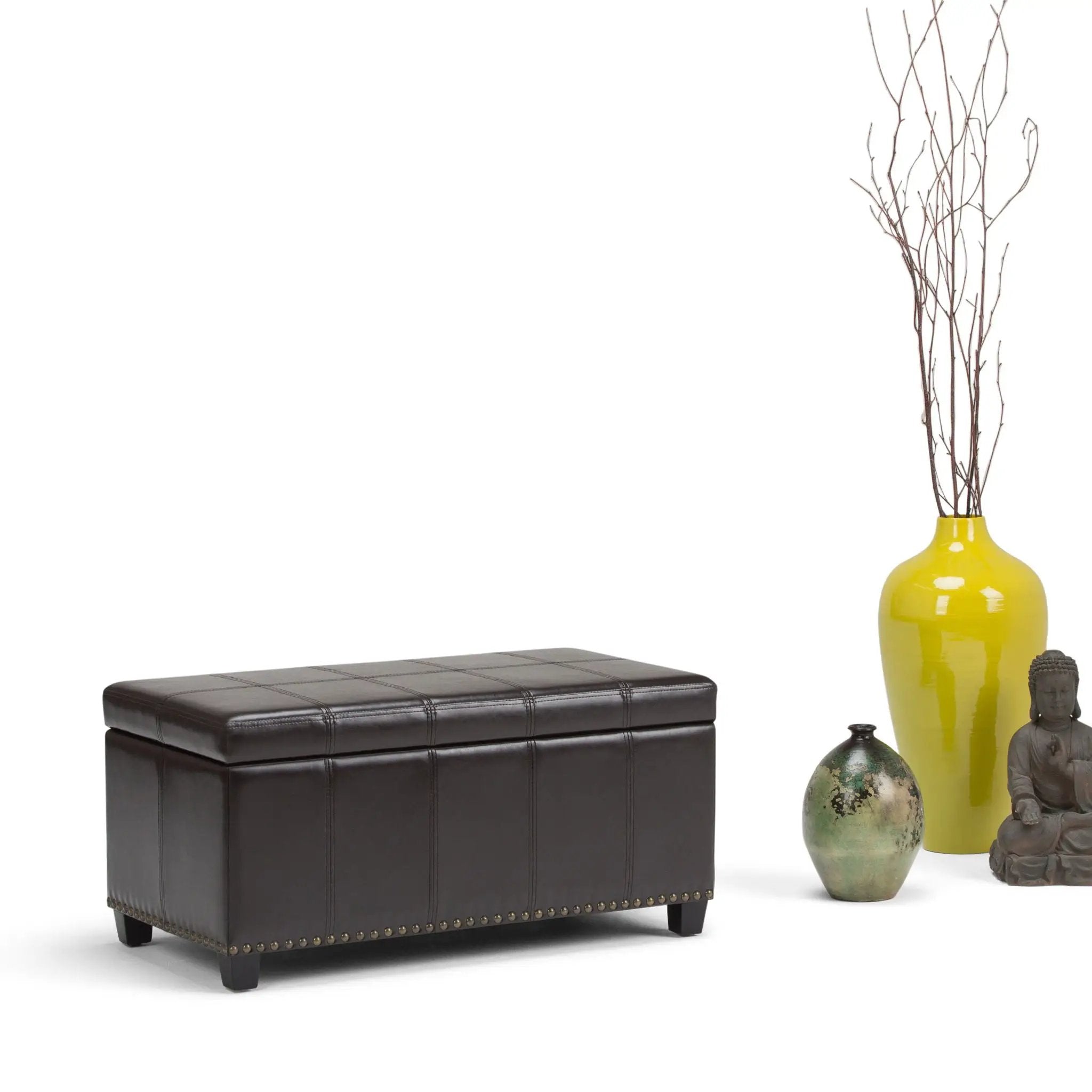 Amelia - Transitional Storage Ottoman Bench by Unique Piece Furniture