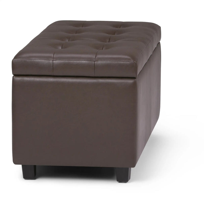 Cosmopolitan - Storage Ottoman - Chocolate Brown by Unique Piece Furniture