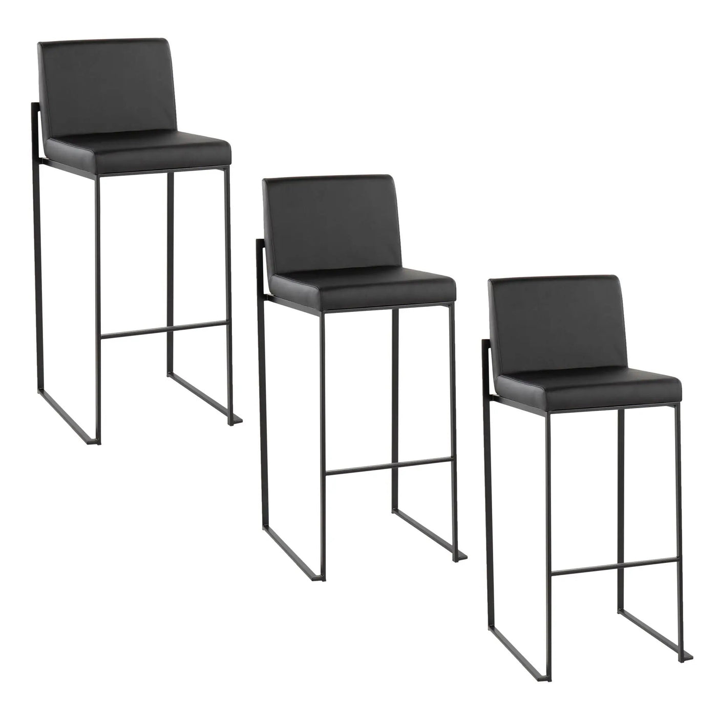 Fuji - Contemporary High Back Barstool Elegant Design by HouseOfZazla