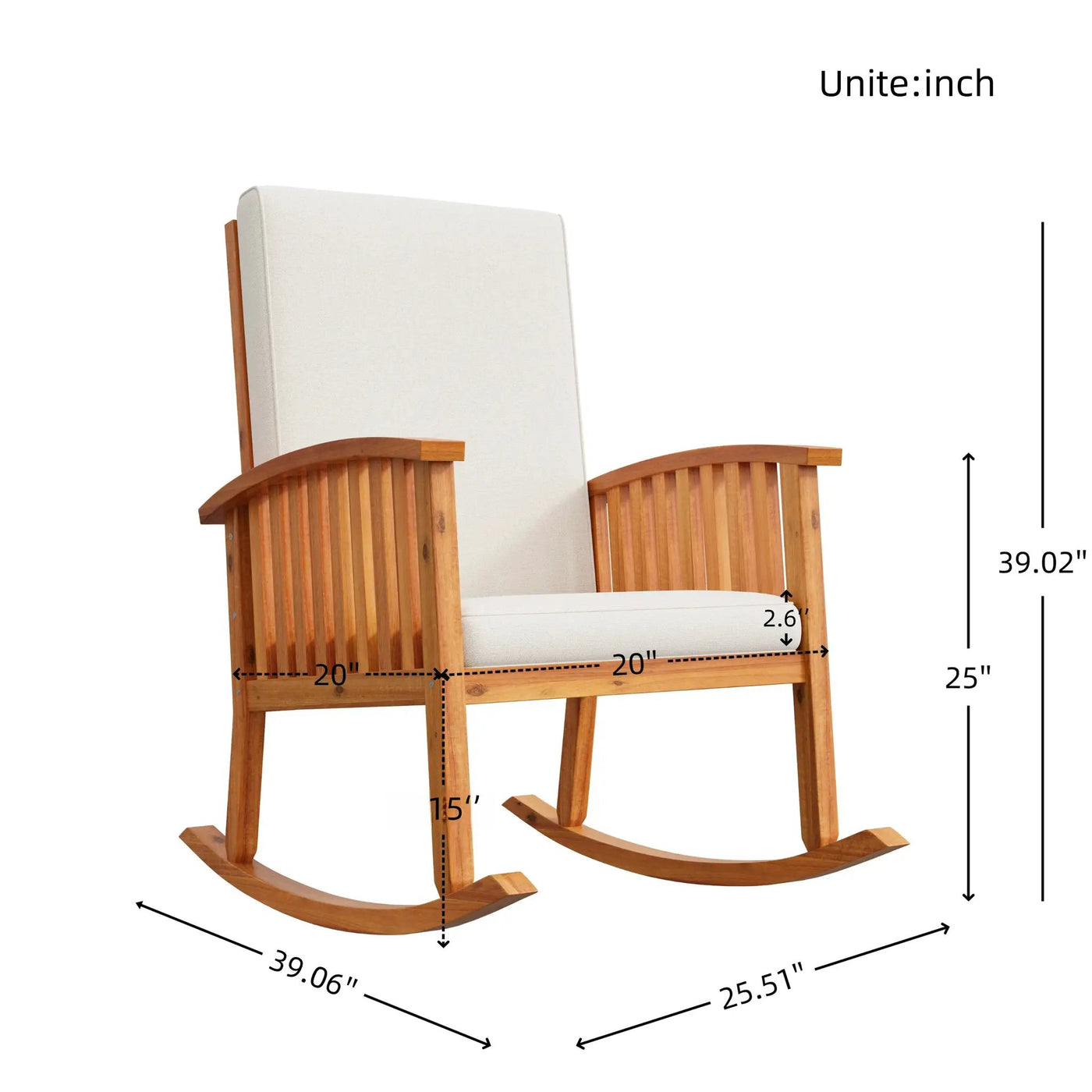 Casa Acacia Rocking Chair by HouseOfZazla