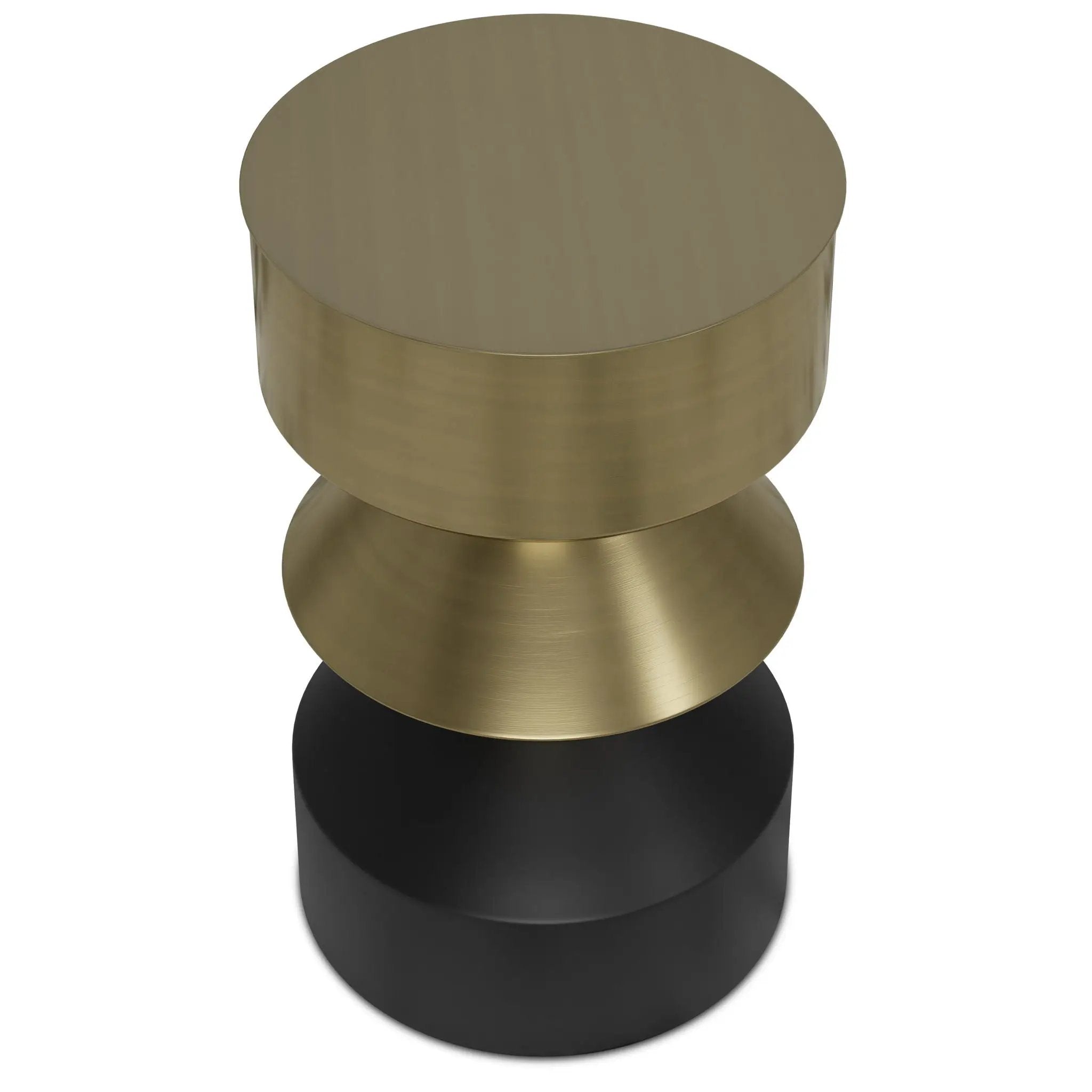 Miller - Side Table - Black / Brass by Unique Piece Furniture
