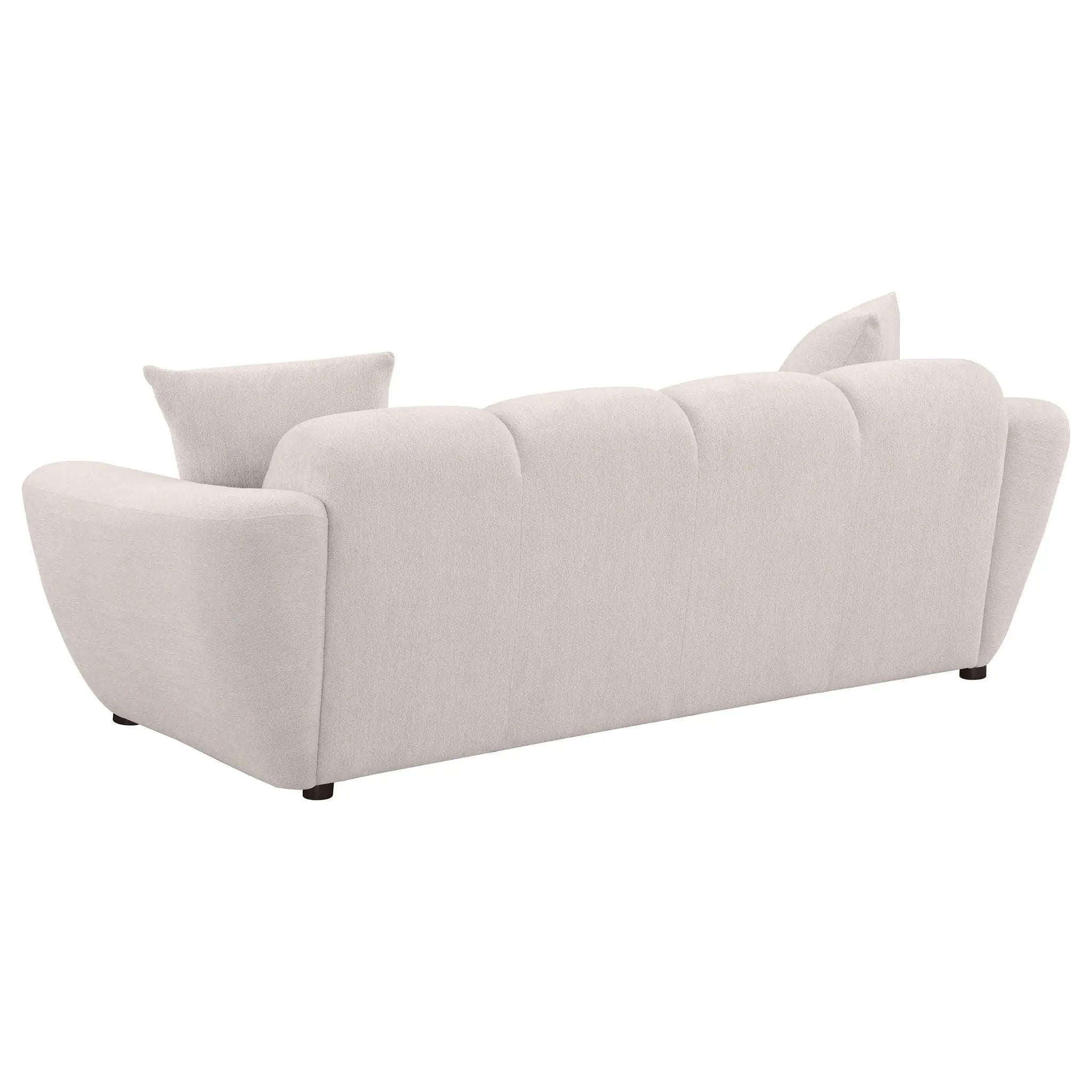 Destino 2-piece Chenille Splayed Arm Sofa Set Greige by Unique Piece Furniture