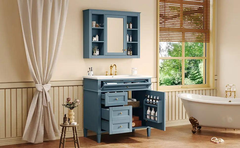 36'' Bathroom Vanity with Medicine Cabinet by HouseOfZazla