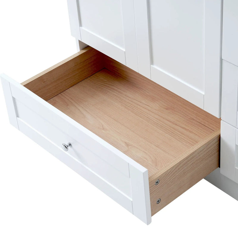 Shaker Free Standing Bathroom Vanity Cabinet With Sink, Soft Close Drawers, Soft Close Doors by HouseOfZazla