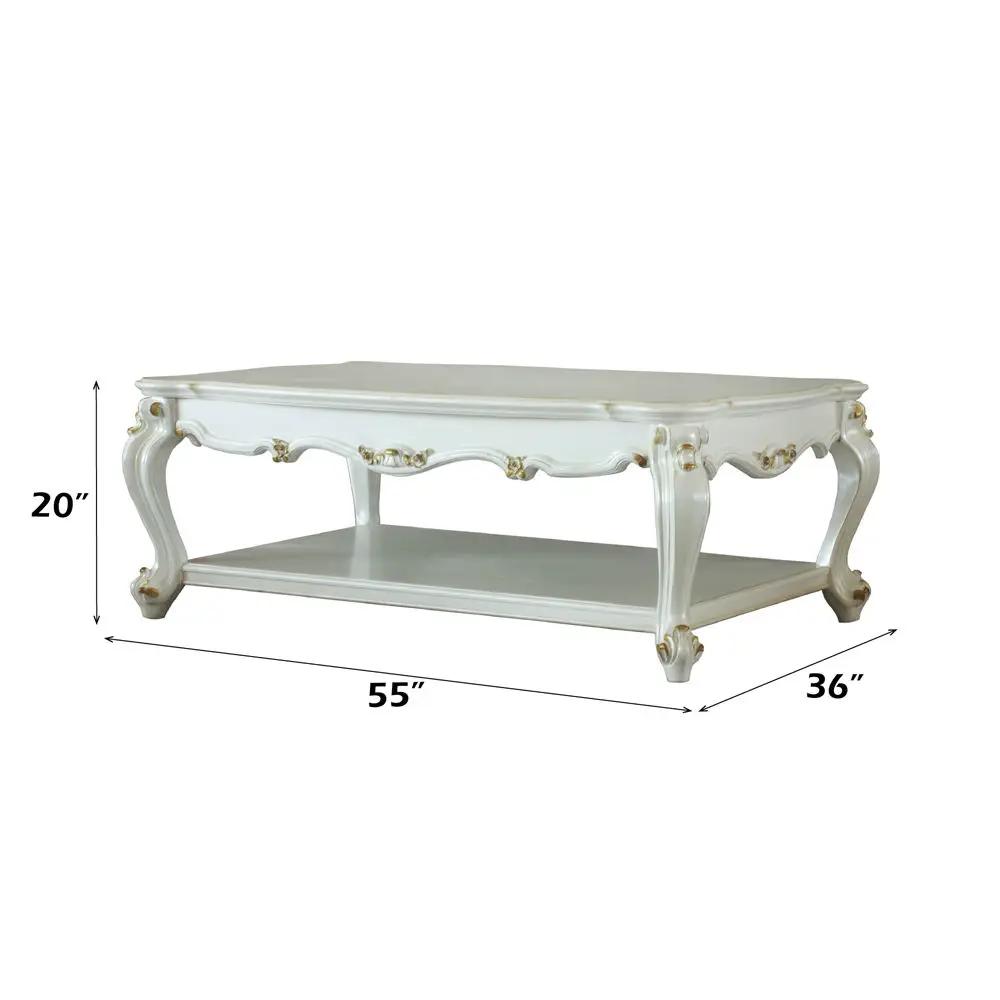 Picardy II - Coffee Table - Antique Pearl by Unique Piece Furniture