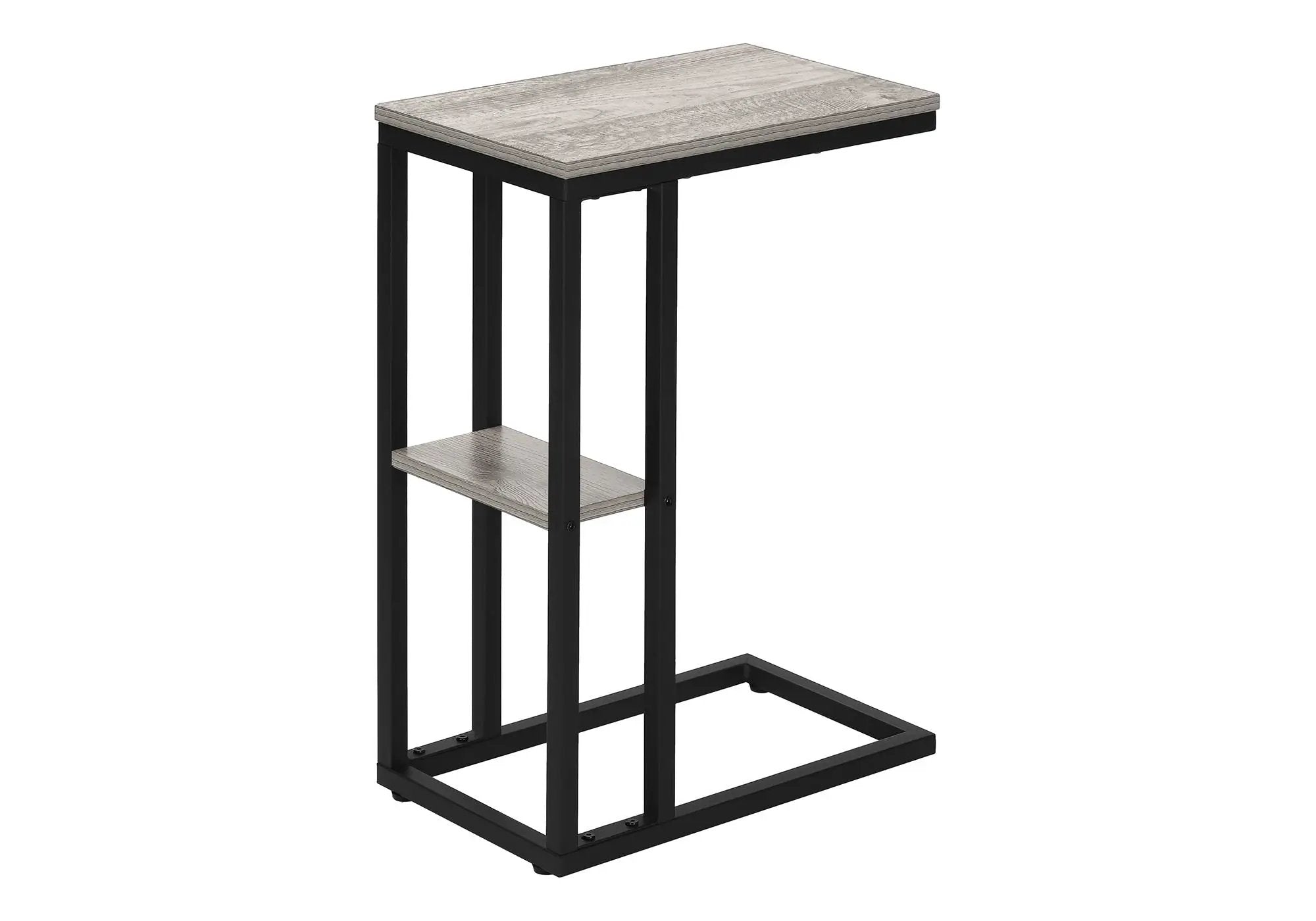 Accent Table, C - Shaped, Marble Look Contemporary & Modern Convenient Design by Unique Piece Furniture
