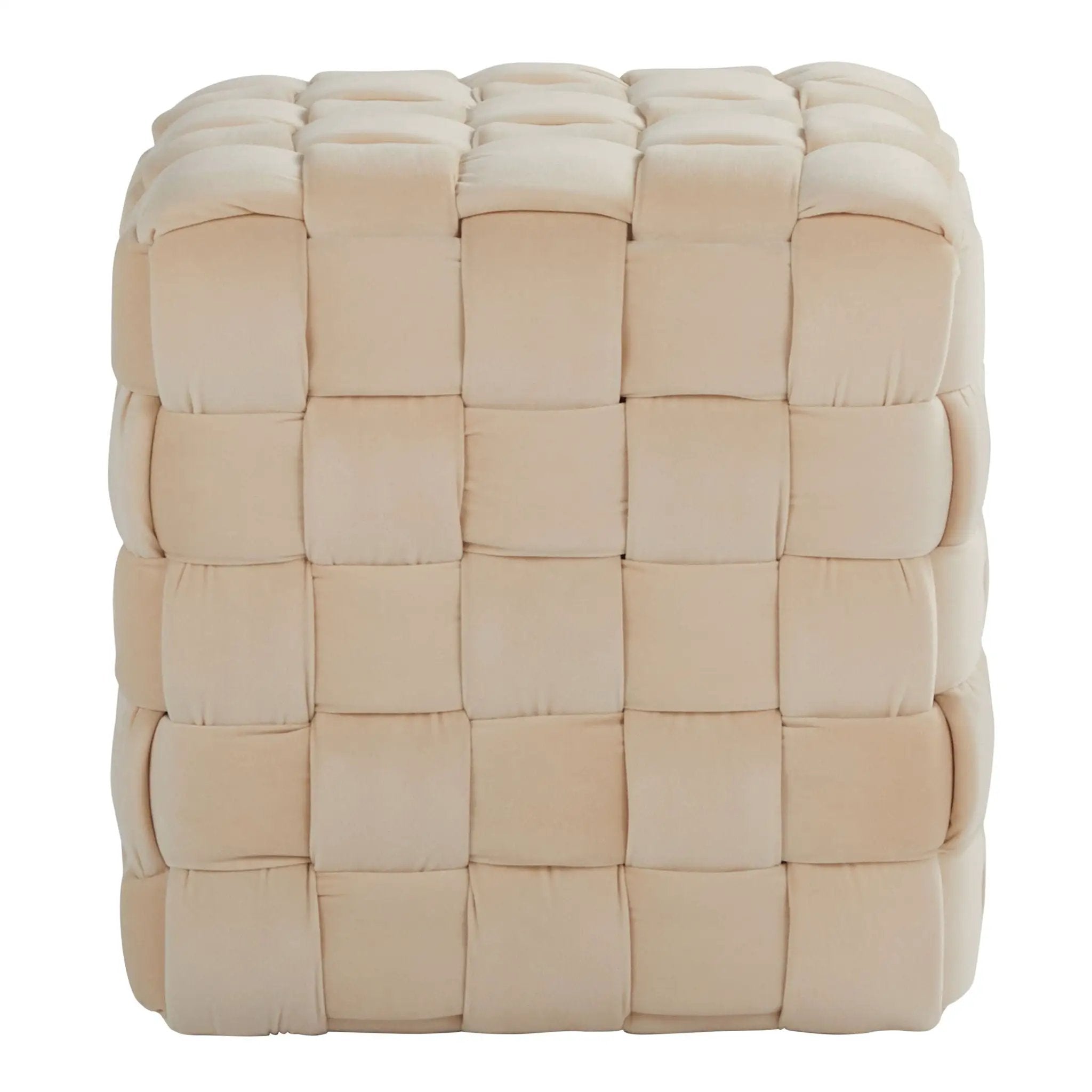 Square Braided Ottoman - by Unique Piece Furniture