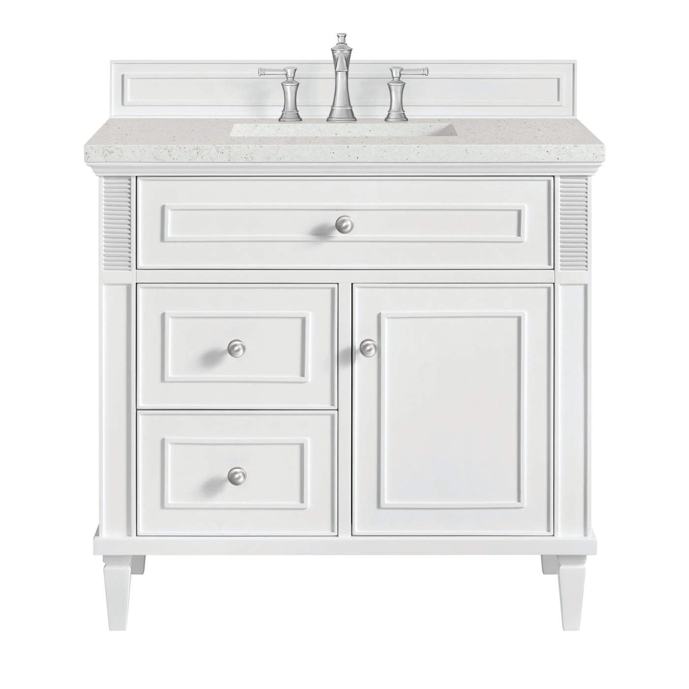 James Martin Lorelai 36" Single Bathroom Vanity, Bright White, view 23