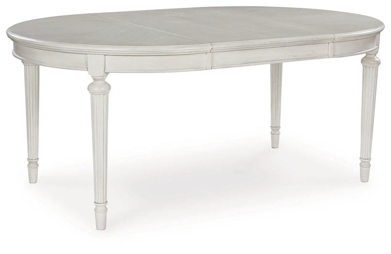 Montelaine - Oval Dining Room Extension Table - Antique White by Unique Piece Furniture