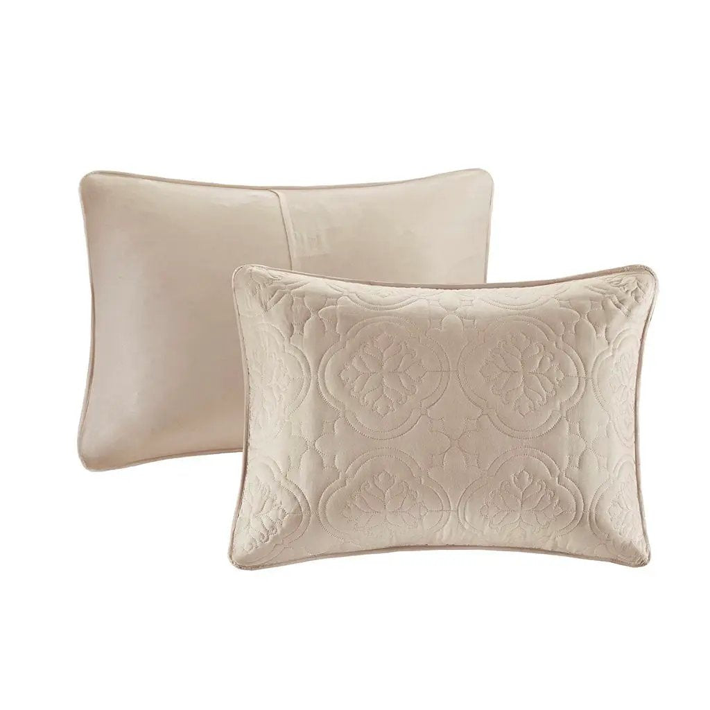 3 Piece Reversible Bedspread Set Khaki King/Cal King by HouseOfZazla
