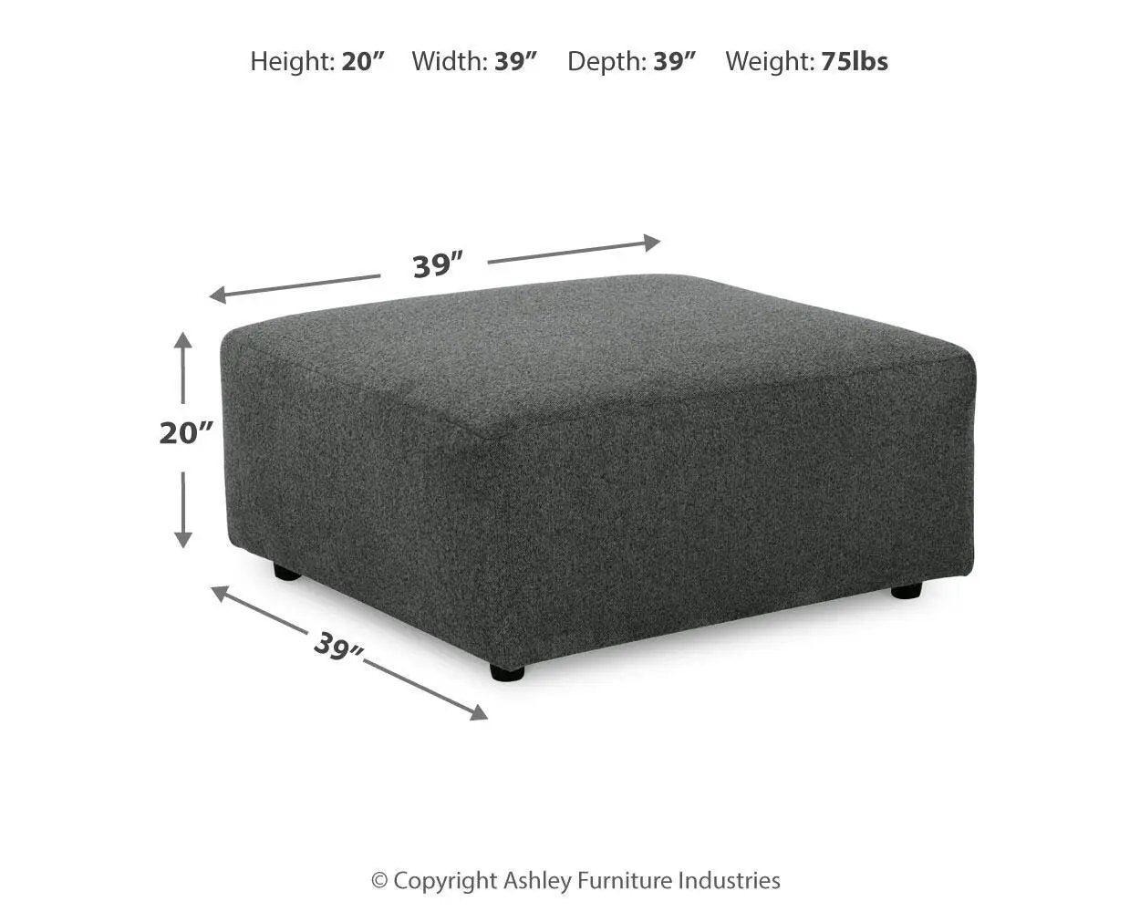 Edenfield - Oversized Accent Ottoman by Unique Piece Furniture