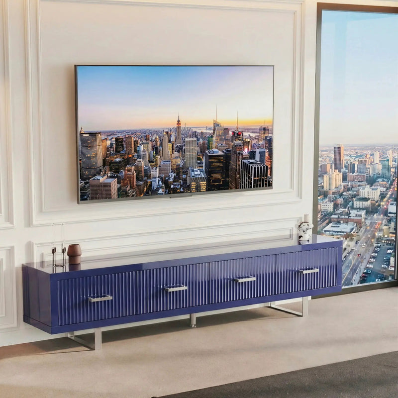 TV Stand With Slatted Drawers by HouseOfZazla