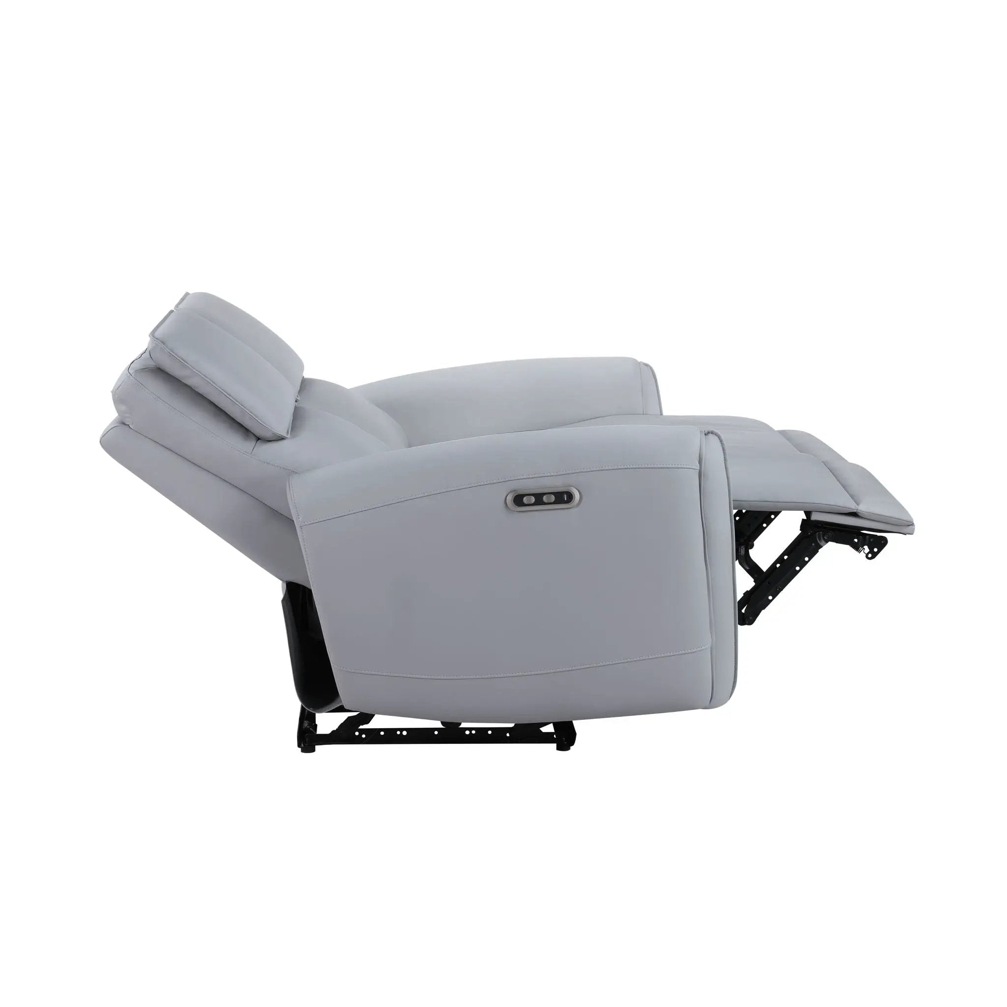 Jeromie - Power Motion Loveseat With USB Port - Gray by HouseOfZazla