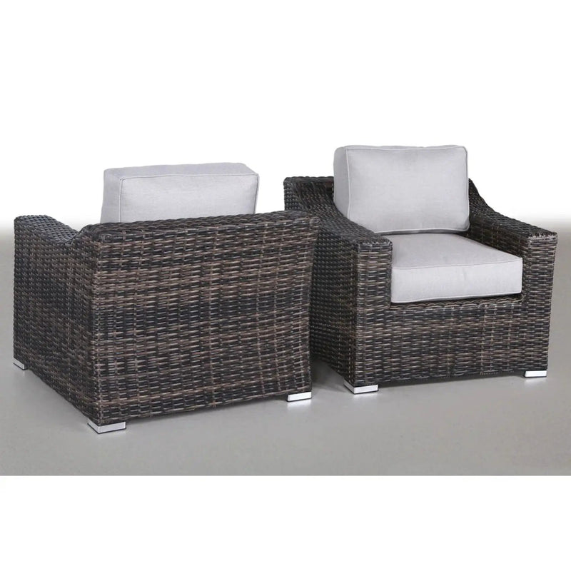 Modern Patio Chair With Cushions (Set of 2) - Brown by Unique Piece Furniture