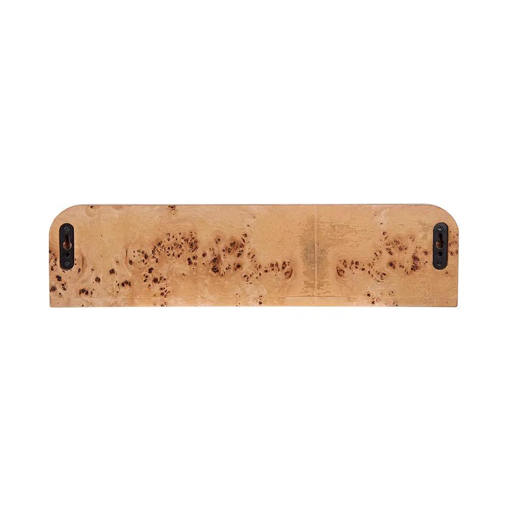 Burl Wood Floating Wall Shelf by HouseOfZazla
