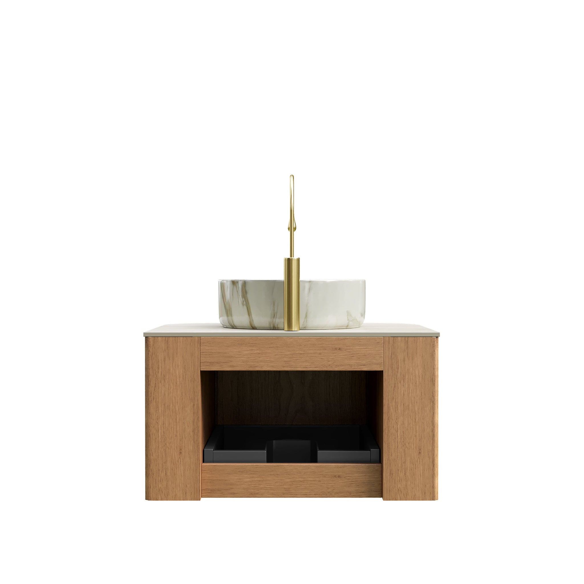 DINA 24" Bathroom Vanity With Ceramic Sink and Floating Cabinet by HouseOfZazla