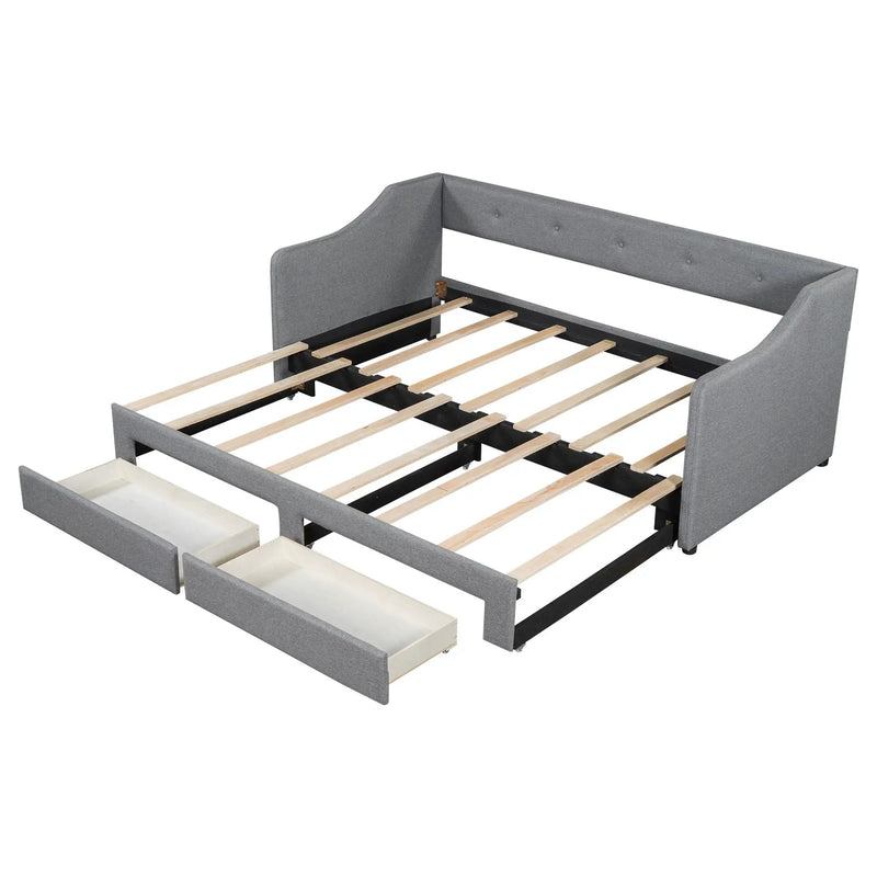 Upholstered Daybed With 2 Drawers by HouseOfZazla