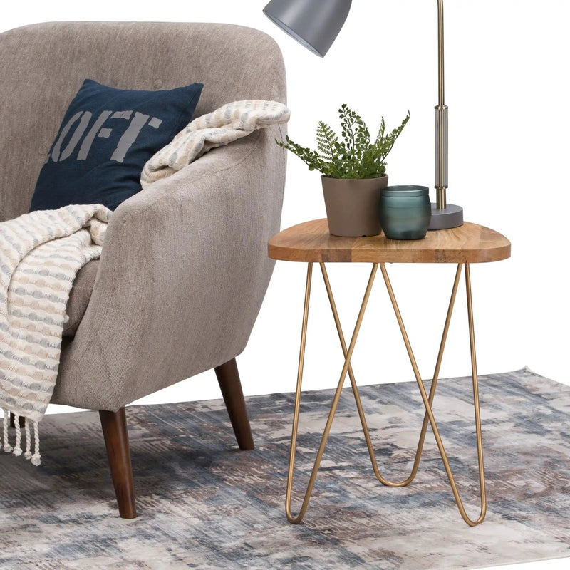 Patrice - Handcrafted Metal And Wood Accent Table by Unique Piece Furniture