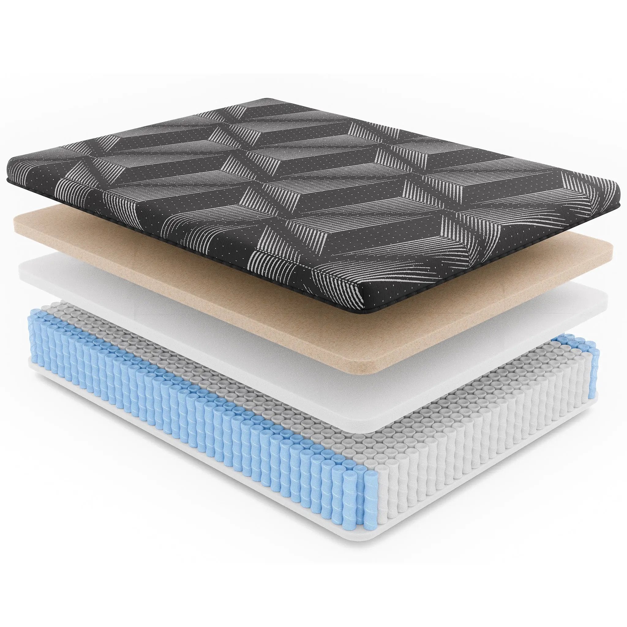 Diamond Matrix Copper Cooling Hybrid California King Mattress by HouseOfZazla