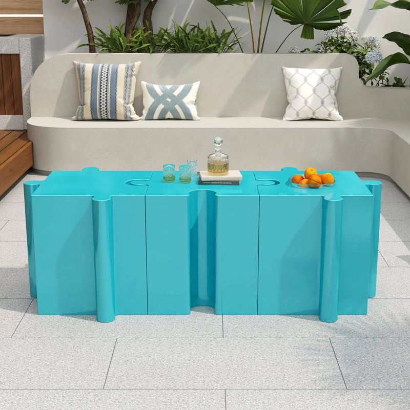 Puzzle Art Side Table by HouseOfZazla
