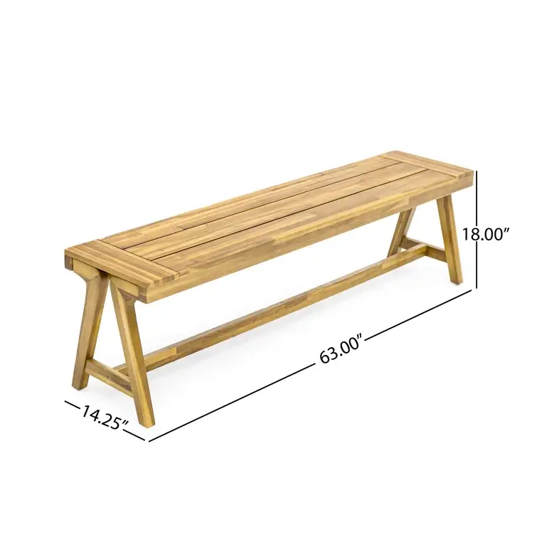 Outdoor 3-Piece Picnic Table Set in Acacia Wood by HouseOfZazla