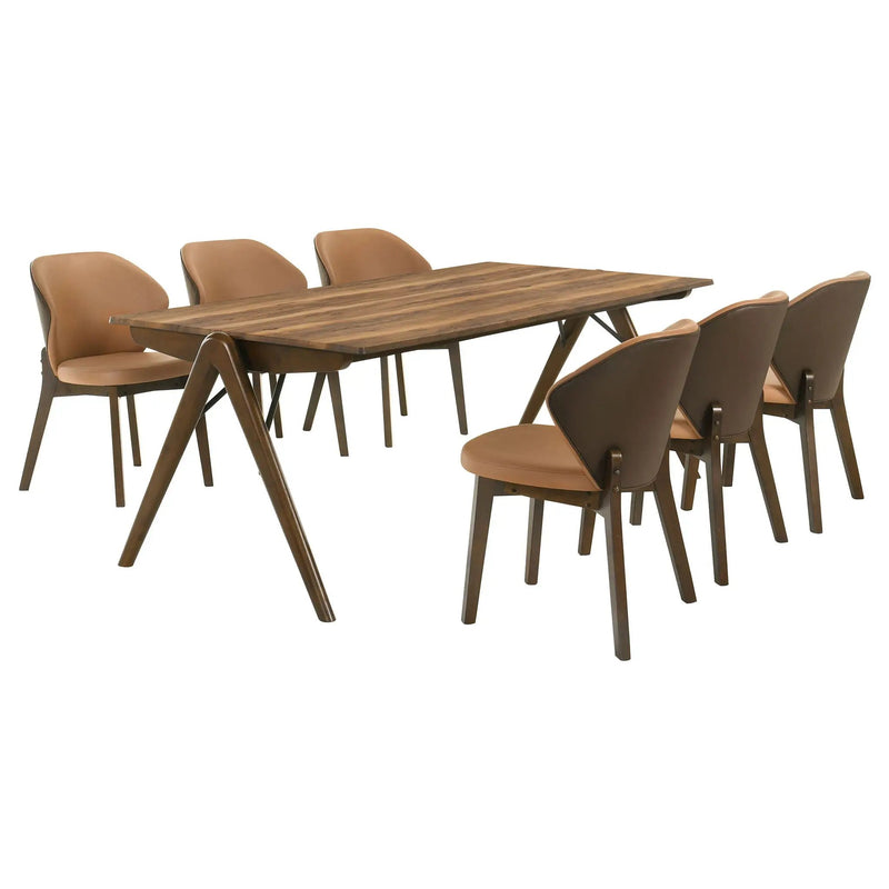 Randolph 7-piece Rectangular Dining Table Sheesham and Brown by Unique Piece Furniture