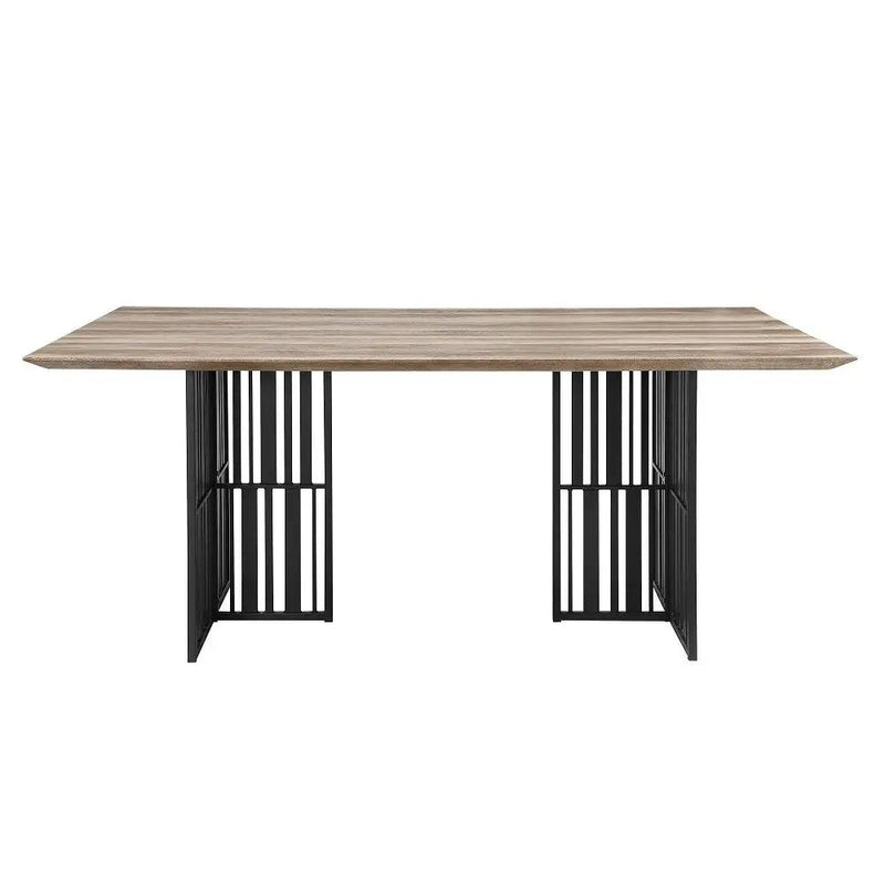 Zudora - Dining Table - Antique Oak & Black by Unique Piece Furniture