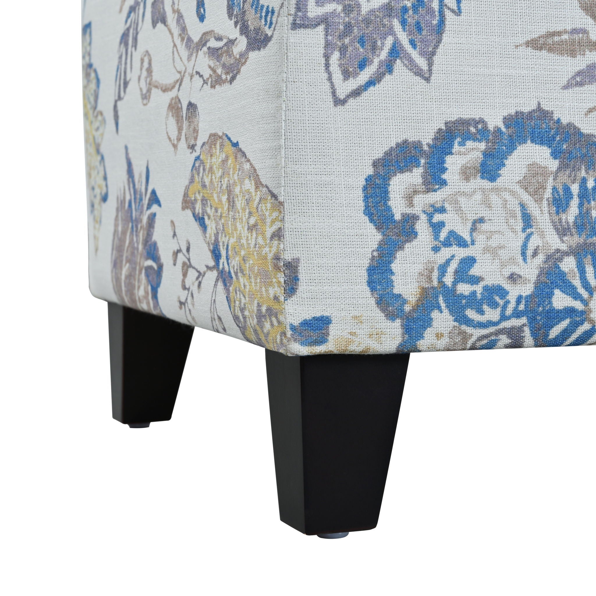 Luxury Storage Ottoman With Floral Patterned Fabric by HouseOfZazla