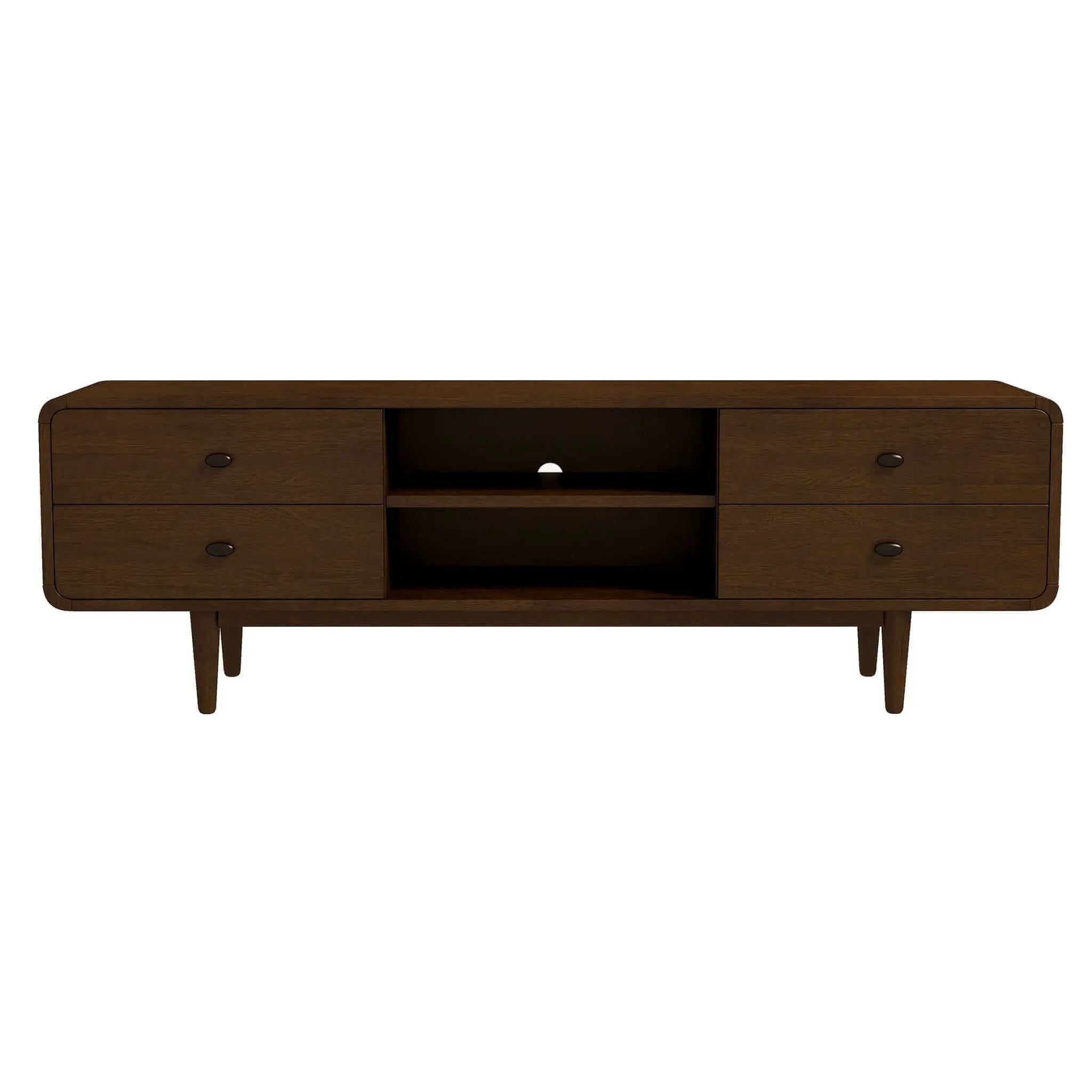 Alexa - TV Stand - Dark Brown / Wood by Unique Piece Furniture