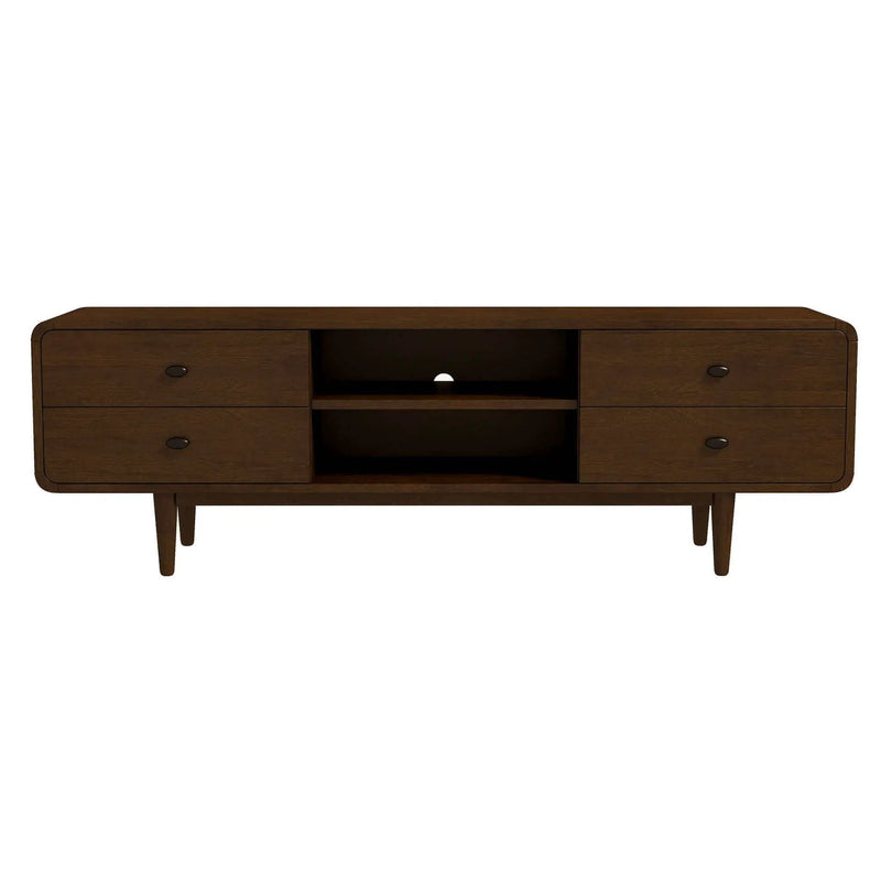 Alexa - TV Stand - Dark Brown / Wood by HouseOfZazla