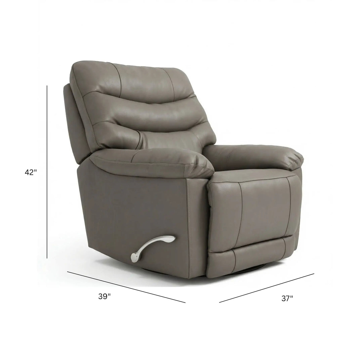 Oslo Antelope - Swivel Glider Recliner With Manual Footrest by Unique Piece Furniture