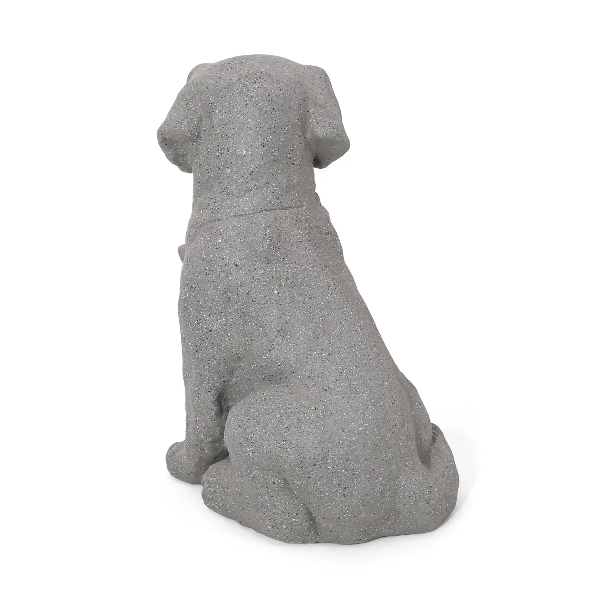 MGO Dog Statue, Outdoor Stone Gray by HouseOfZazla