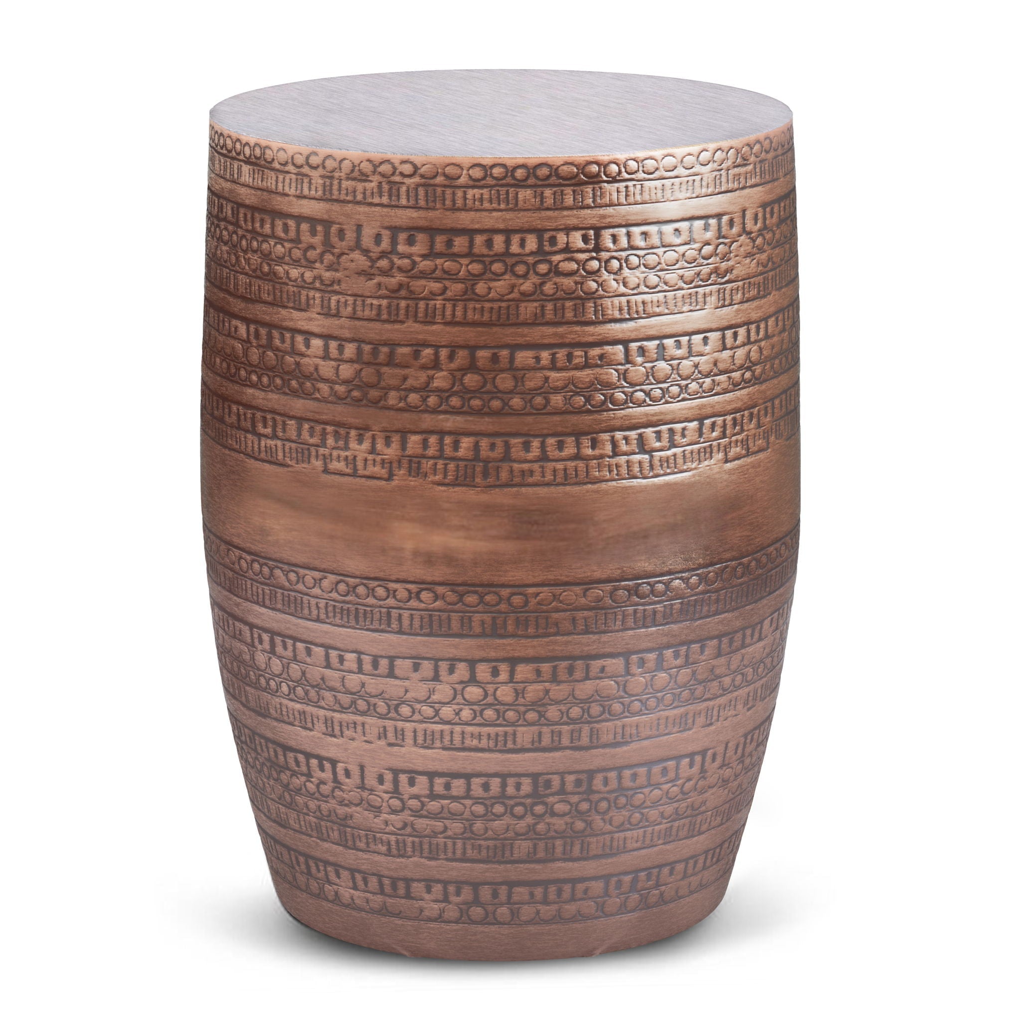 Johnsen - Handcrafted Large Metal Accent Table by HouseOfZazla