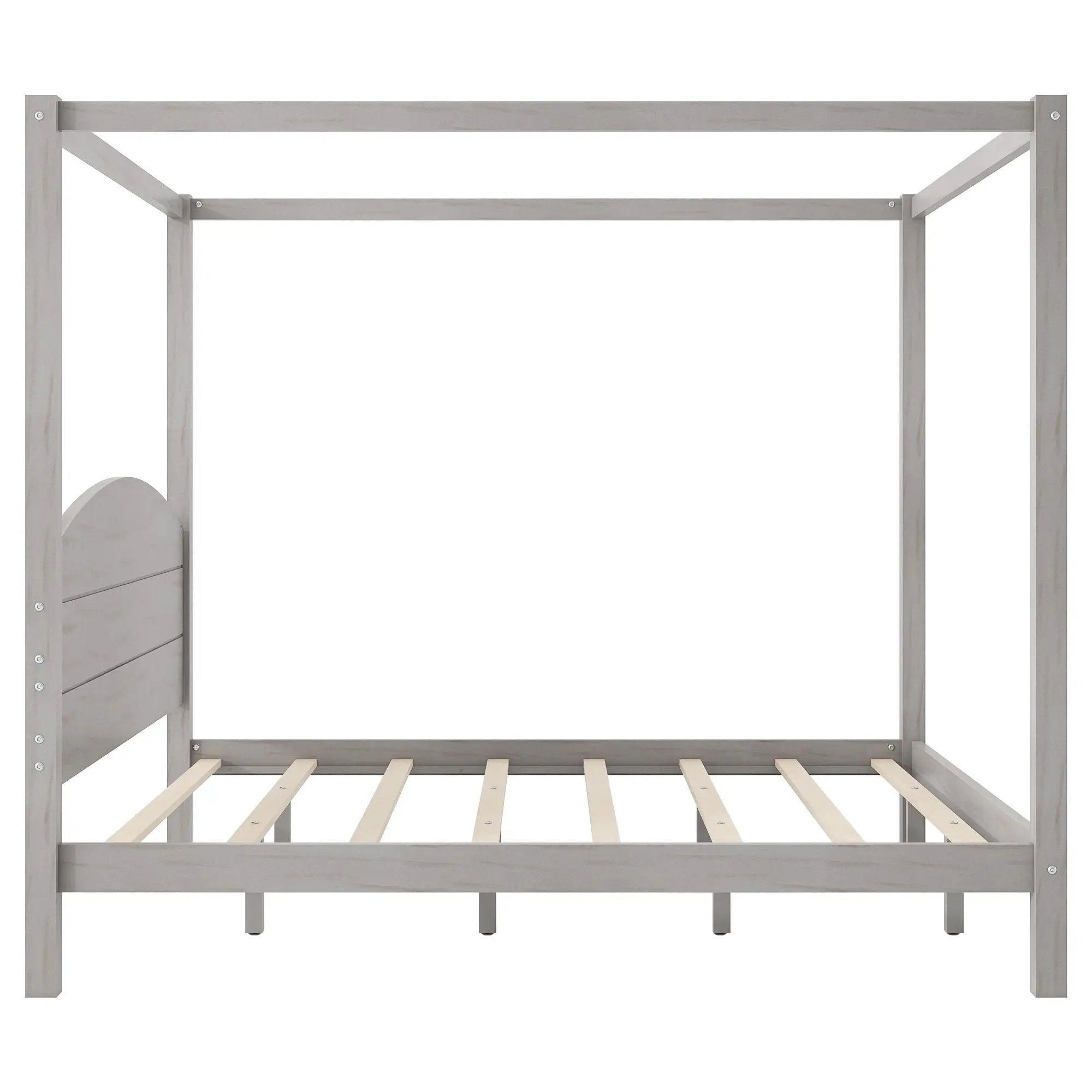 anopy Platform Bed With Headboard And Support Legs by HouseOfZazla