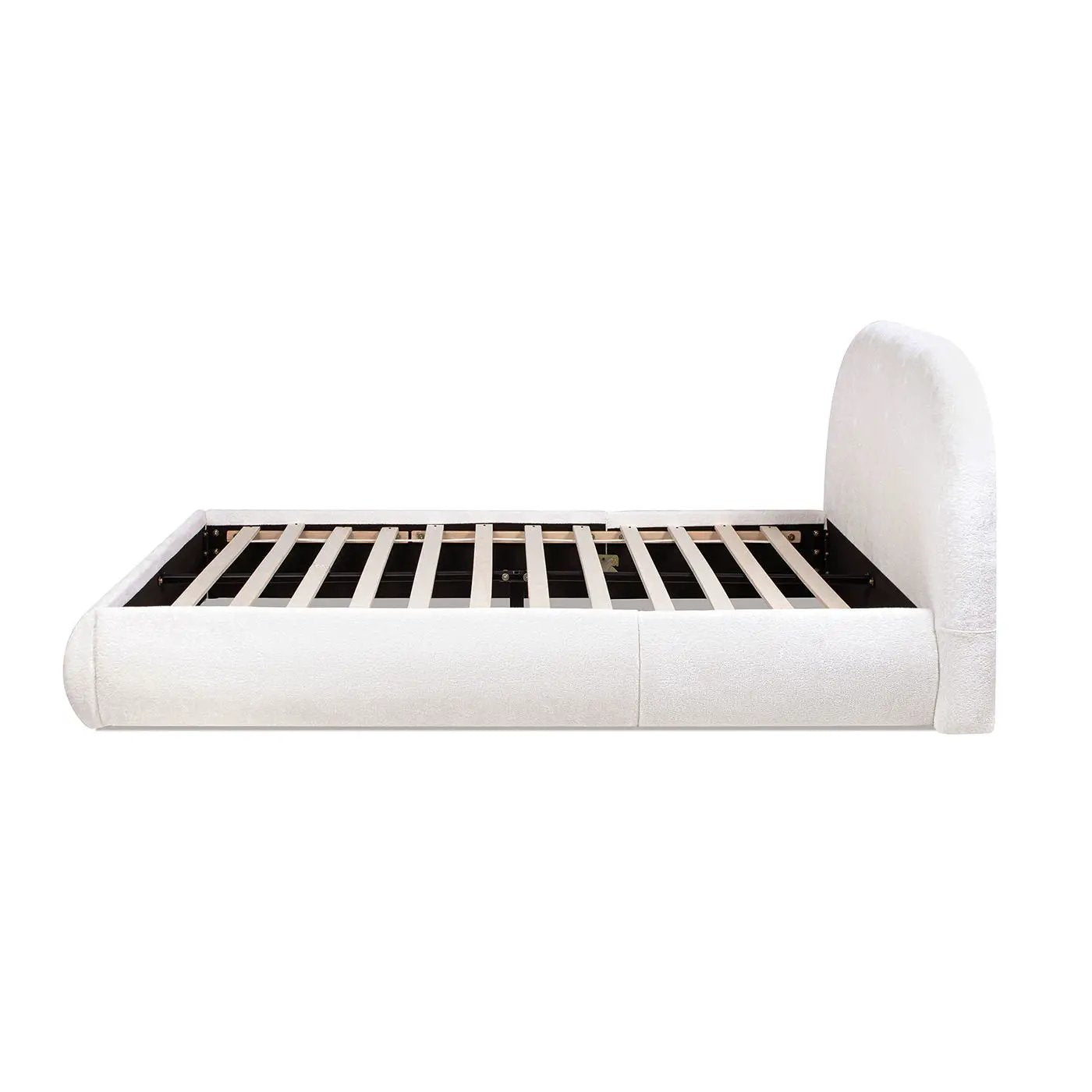 Archie Puffy Grounded - Upholstered Platform Bed by HouseOfZazla