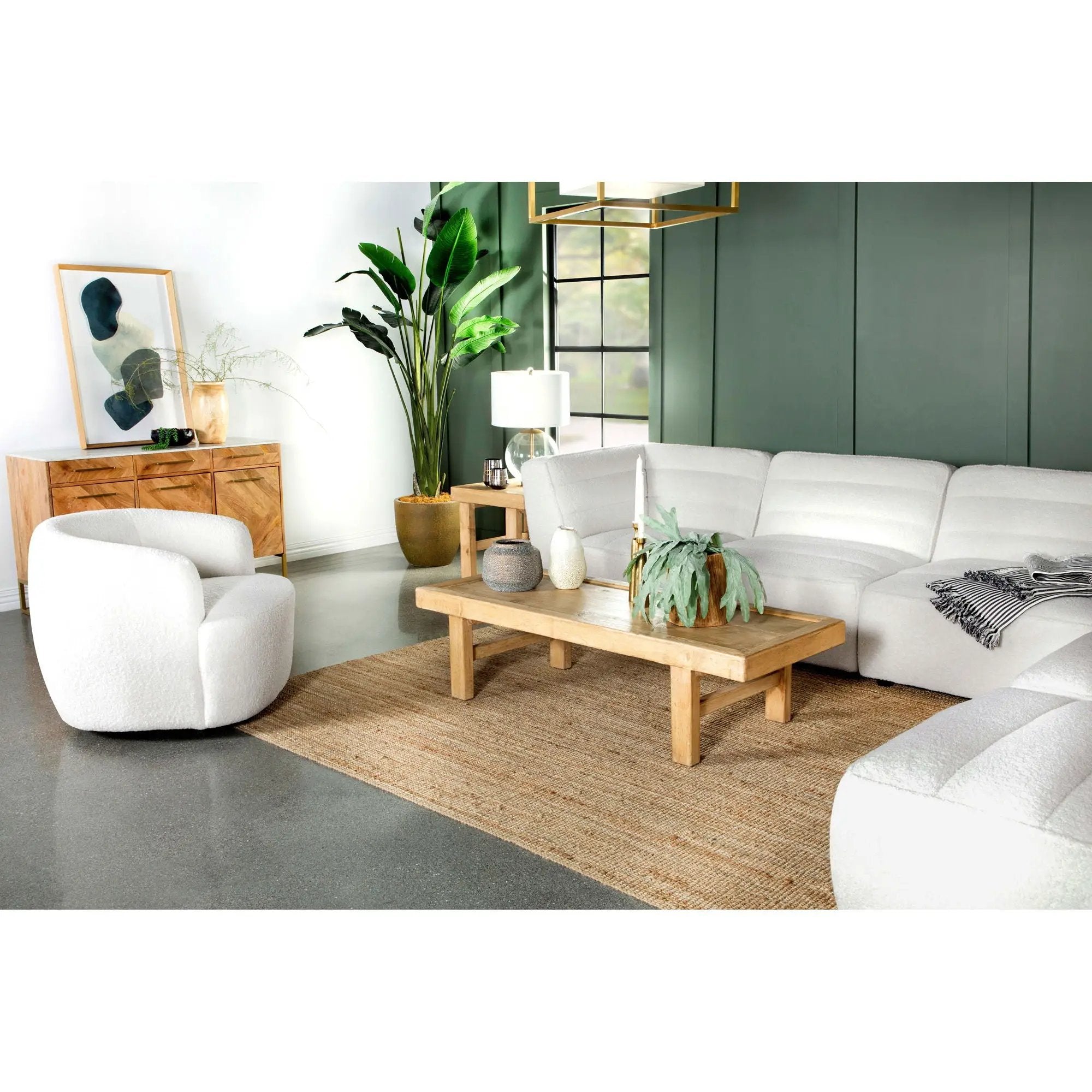 Denae - Upholstered Swivel Chair - Ivory by HouseOfZazla