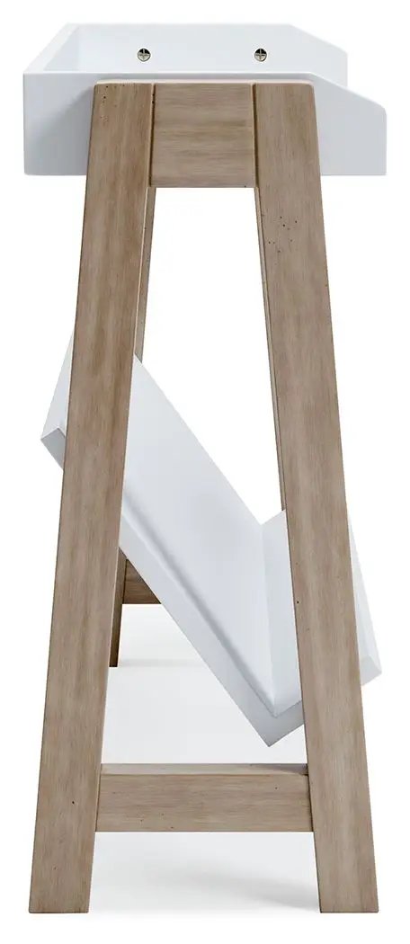 Blariden - Small Bookcase - White / Tan by Unique Piece Furniture