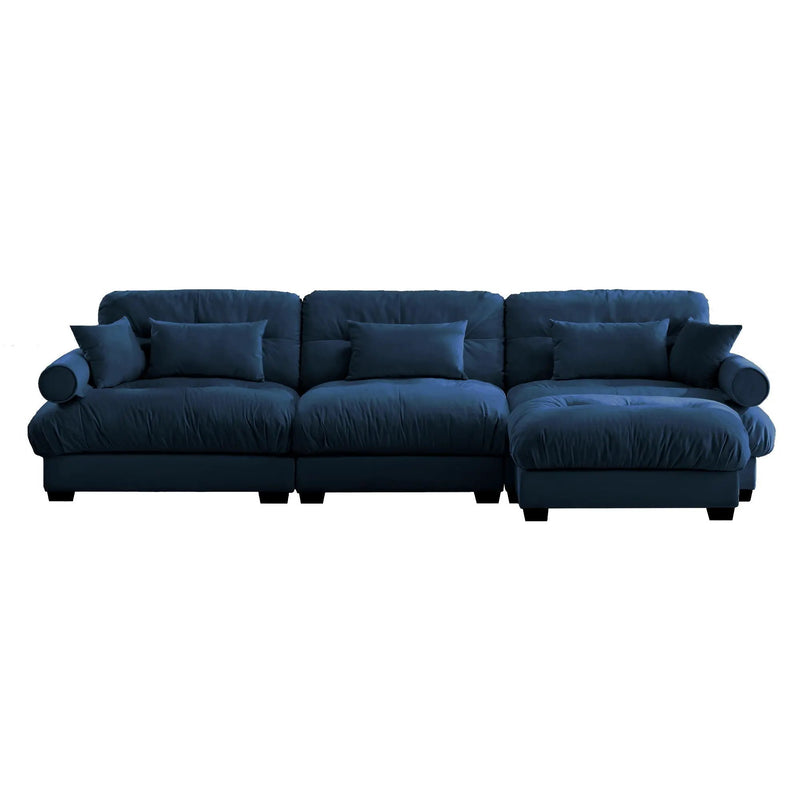 Super Comfort Oversized Modular Sectional Sofa With Movable Ottoman by Unique Piece Furniture