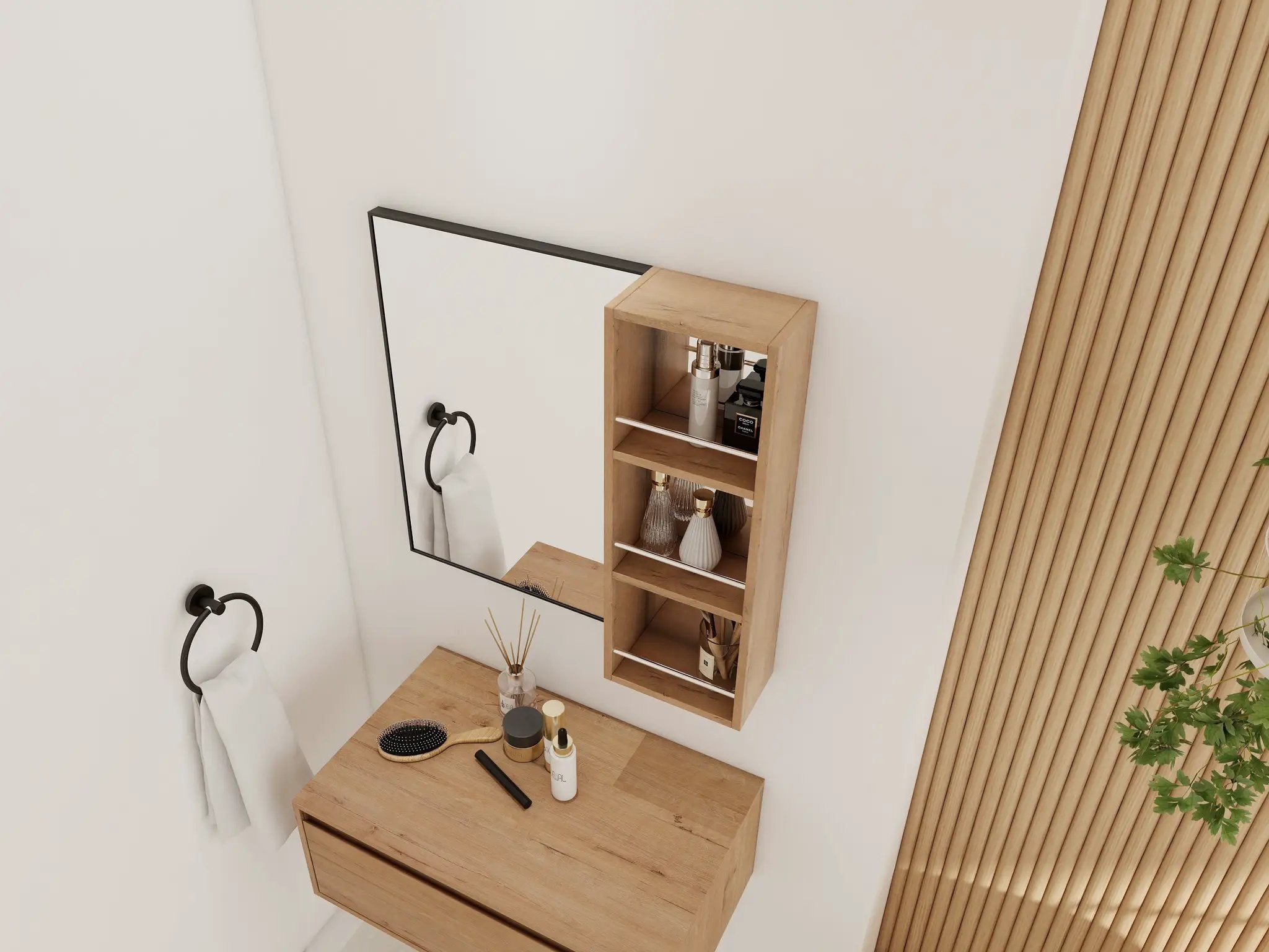 10'' Wall Mounted Bathroom Mirror Cabinet with Open Storage by HouseOfZazla