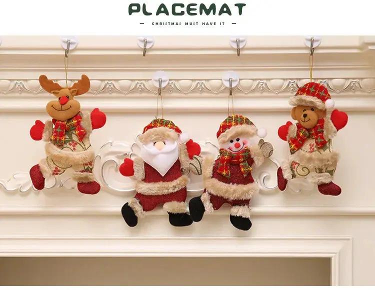 Fabric Christmas Ornaments, Dancing Snowman Deer Bear Tree Decorations by House Of Avana