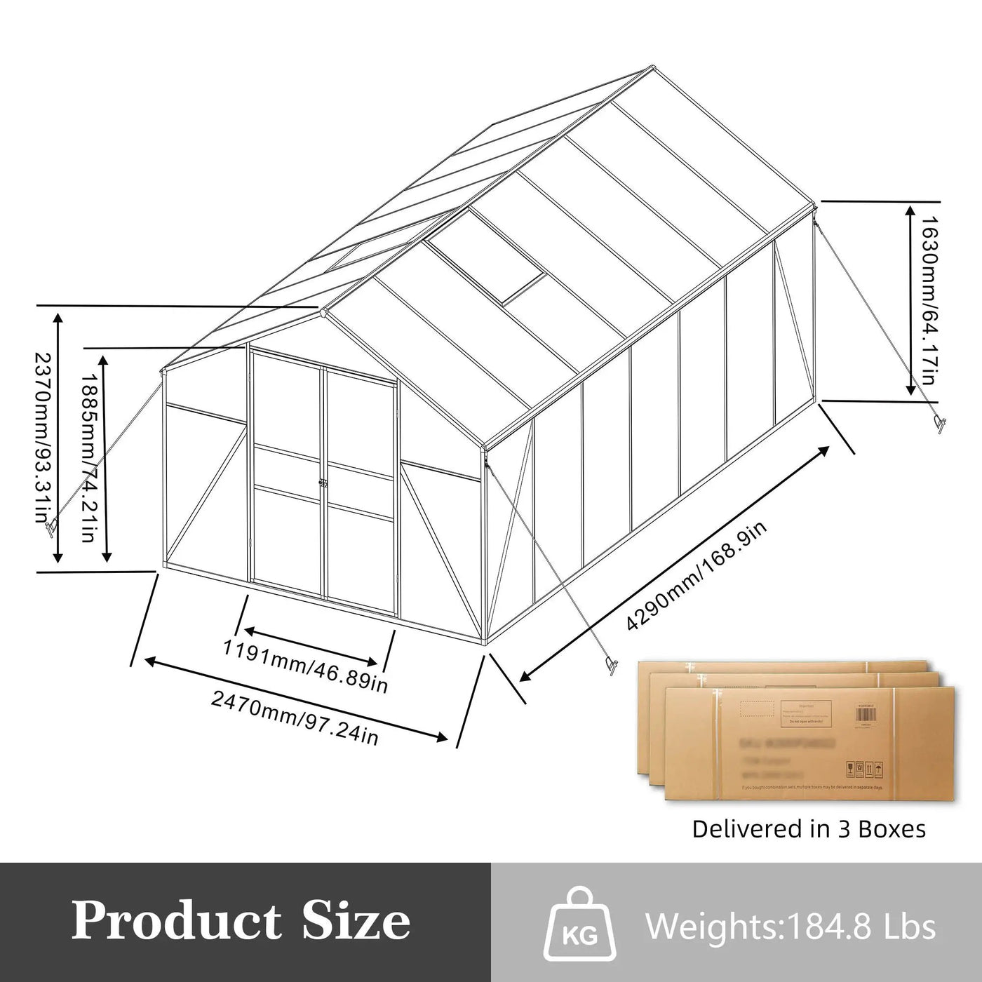 Gain Height Windproof All Season Outdoor Garden Shelter by HouseOfZazla