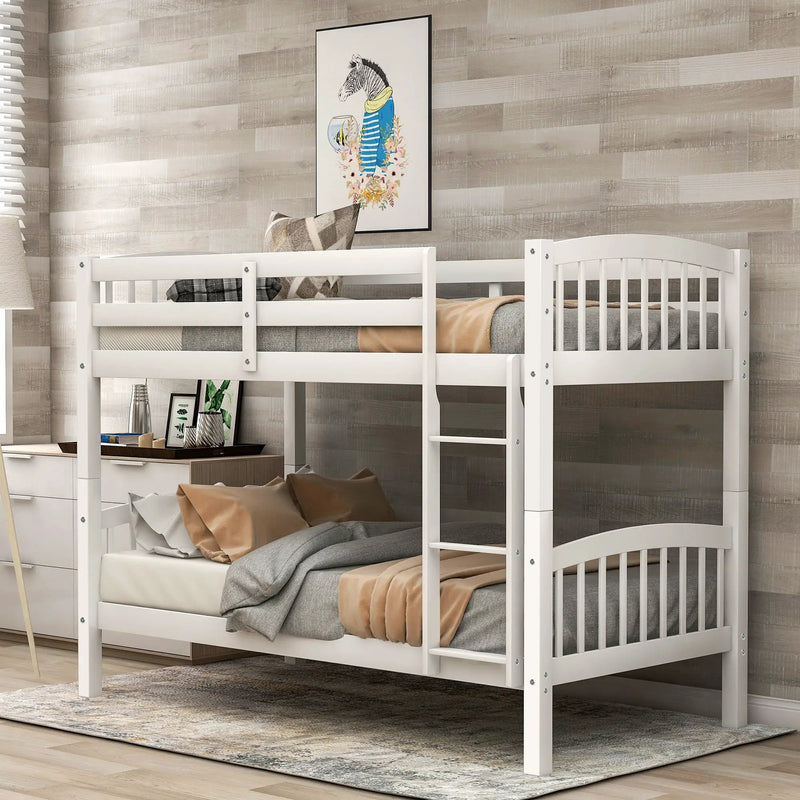 Solid Construction Bunk Bed With Ladder by Unique Piece Furniture