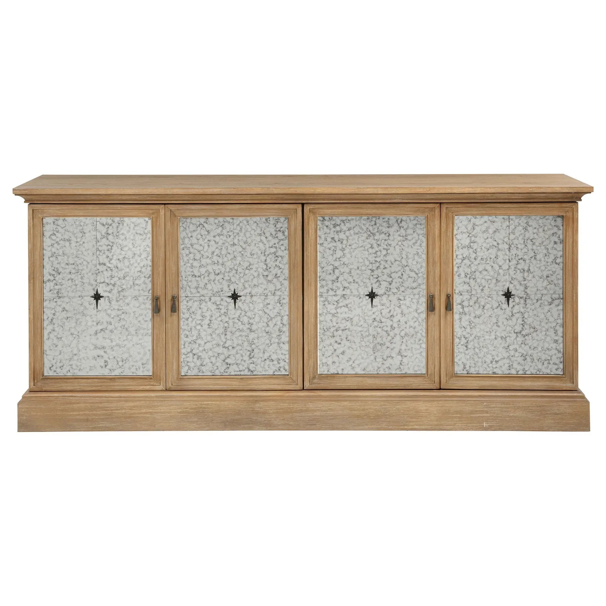 Brockway 4-door Dining Sideboard Buffet Cabinet Barley Brown by Unique Piece Furniture