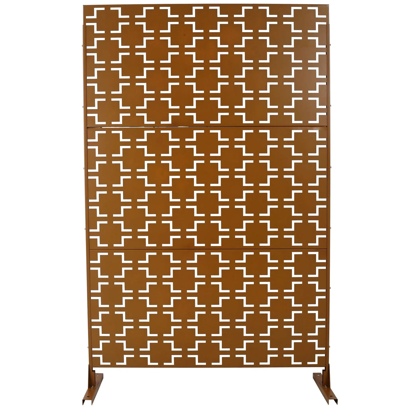 Outdoor & Indoor Metal Privacy Freestanding Decorative Screen by Unique Piece Furniture