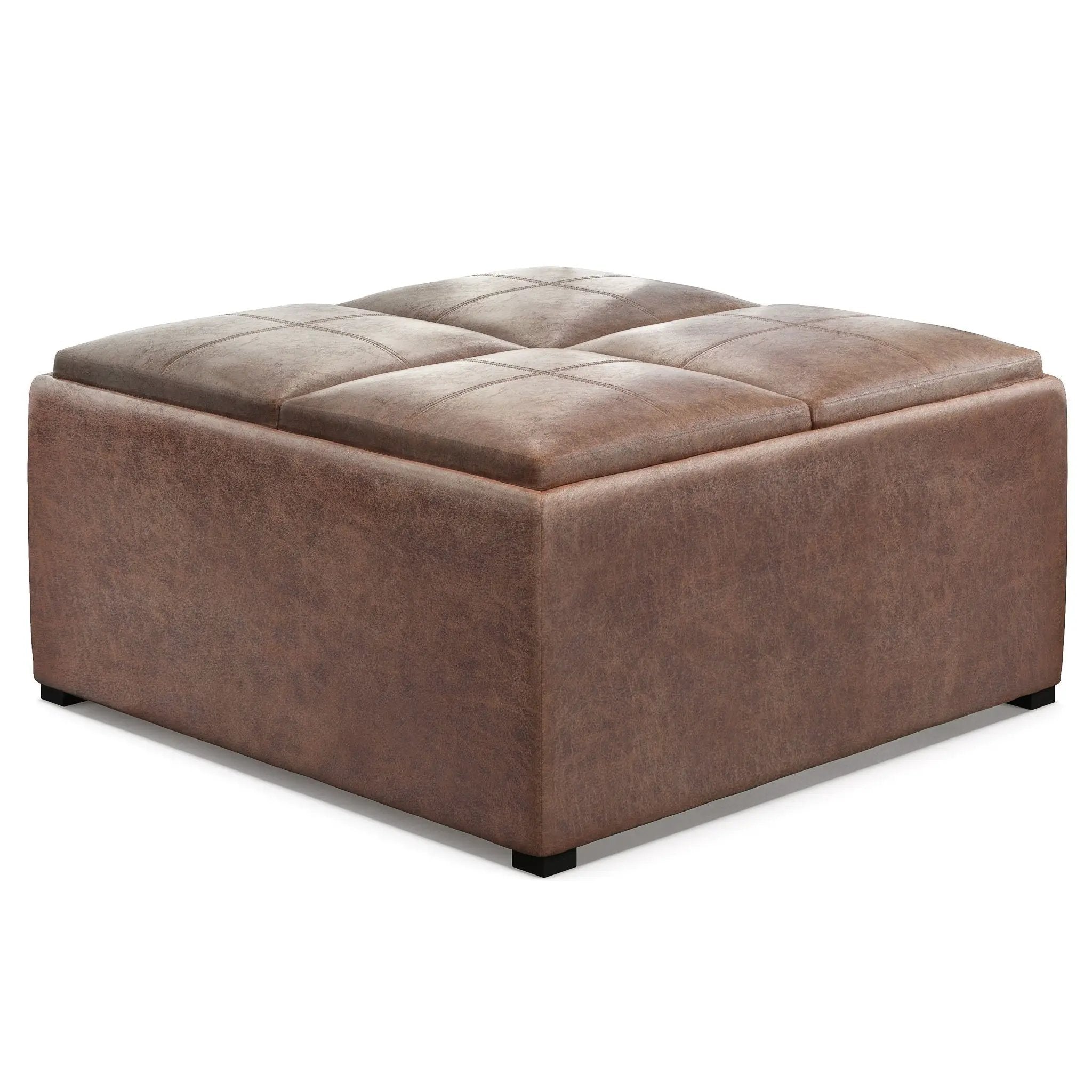 Avalon - Square Coffee Table, Storage Ottoman by Unique Piece Furniture