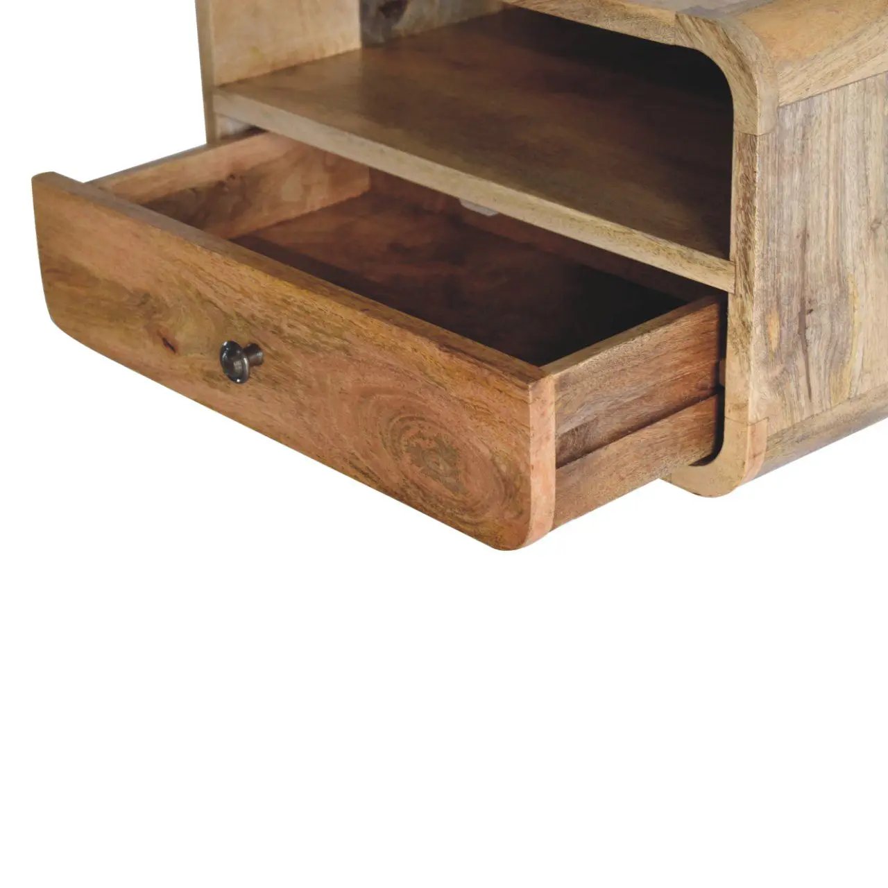 Curved Upper Slot Floating Nightstand by Unique Piece Furniture