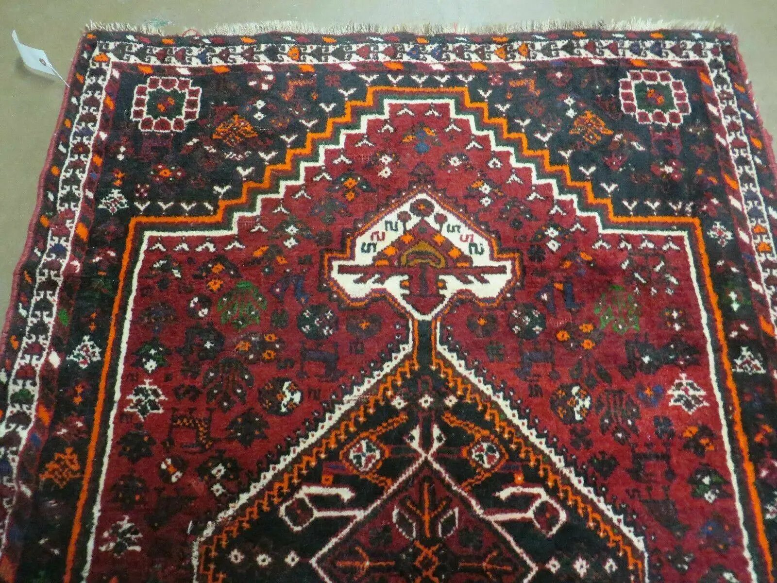 4' X 6' Antique Handmade Turkish Wool Veg Dyes Rug Organic Red Nice M10 by Jewel Rugs